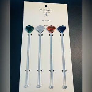 Kate Spade Gem-Shaped Stir Sticks - Jewel Tones
